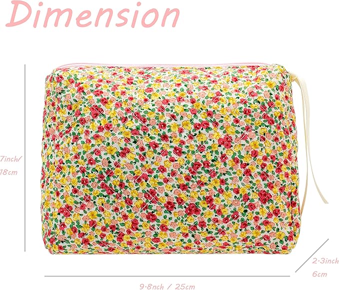Pazimiik cotton makeup bag for