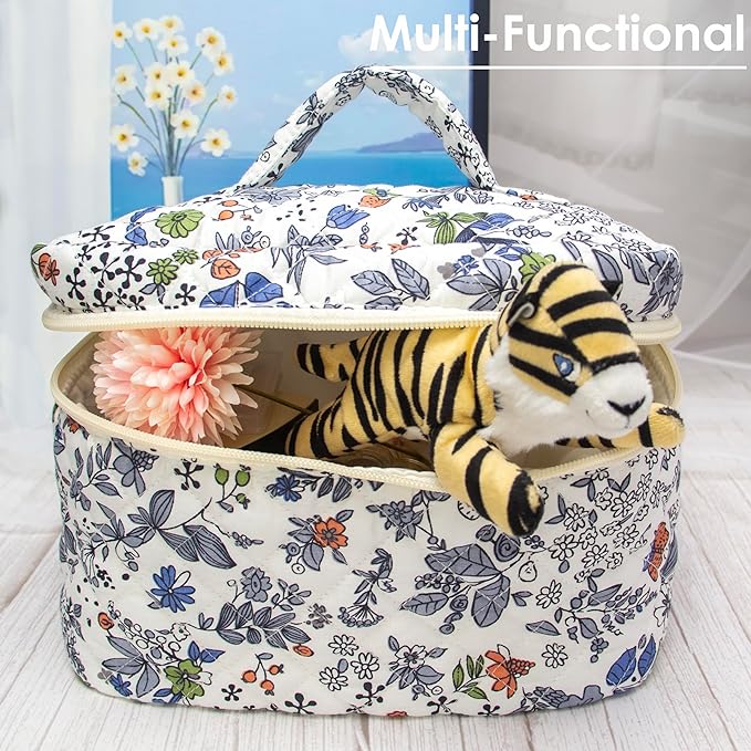 Pazimiik cotton makeup bag for