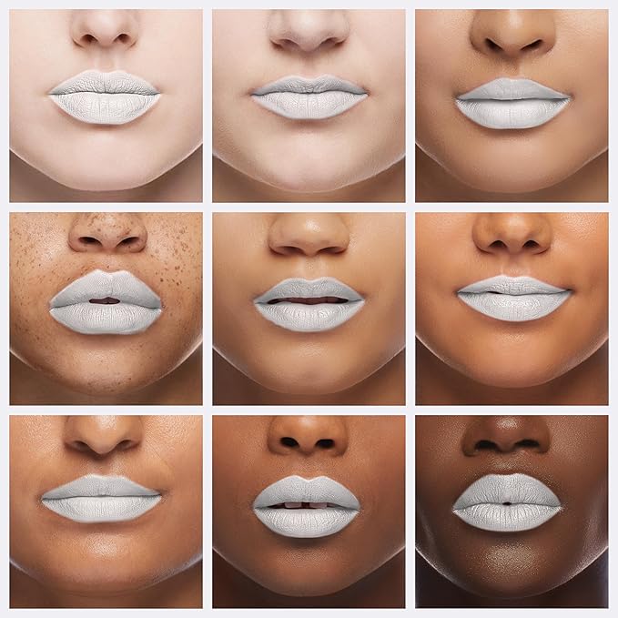 White Matte Liquid Lipstick, Long Lasting High Pigmented Lipstick, 5ml