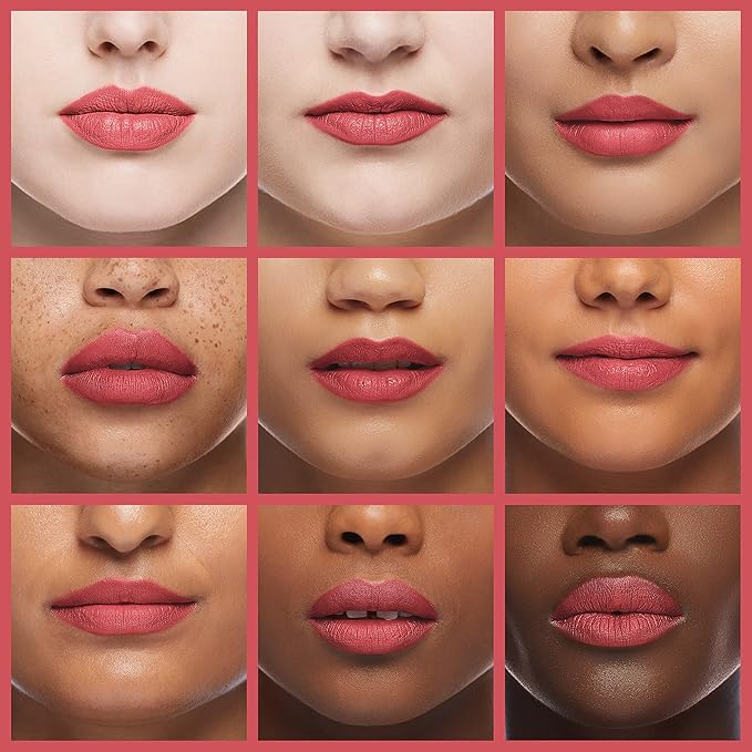 Palladio Herbal Lipstick, Surely Pink, Rich Pigmented and Creamy Lipstick, Infused with Aloe Vera, Chamomile & Ginseng, Prevents Lips from Drying, Combats Fine Lines, Long Lasting Lipstick