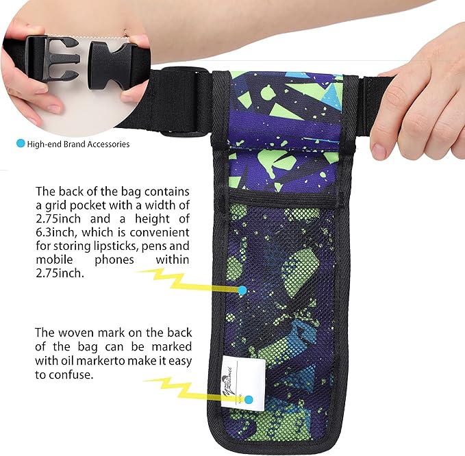 Massage Bottle Bag Massage Therapist Holster Massage Lotion Holster Massage Oil Holster(YR1KD-MiCai-LV)