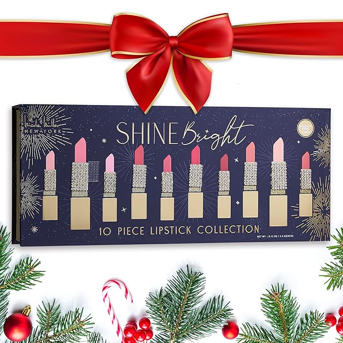 Nicole Miller 10PC Lipstick Collection with Gold & Gold