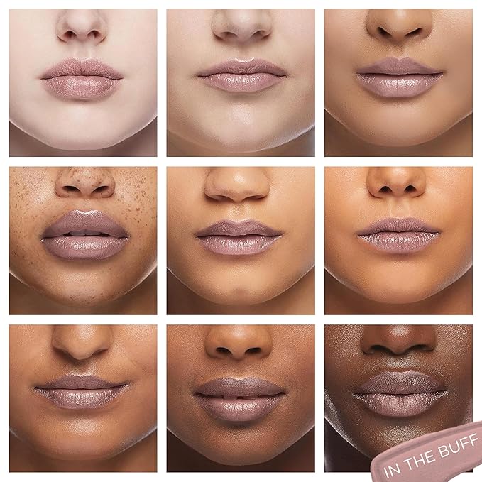 Pure Cosmetics Pure Illumination Lip Gloss - LED-lit Applicator w/Side Mirror - Non-Sticky, Moisturizing & Hydrating Lip Glosses - Soothes & Heals Dried Chapped Lips (In the Buff)