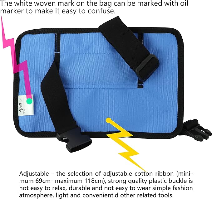Massage Bottle Bag Massage Therapist Holster Massage Lotion Holster Massage Oil Holster(YR-3KD-Blue)