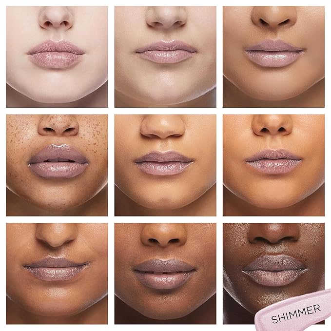 Pure Cosmetics Pure Illumination Lip Gloss - LED-lit Applicator w/Side Mirror - Non-Sticky, Moisturizing & Hydrating Lip Glosses - Soothes & Heals Dried Chapped Lips (Shimmer)