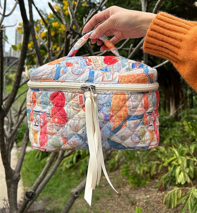 Pazimiik cotton makeup bag for