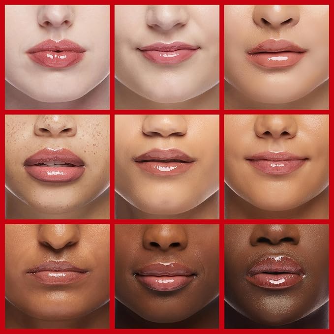 Ruby Kisses Lip Gloss Butter Bomb Gloss Non-Sticky Lip Gloss Vitamin E Natural Nude Lip Makeup - 7.8mL (0.26 US fl.oz) (Cold Blooded)
