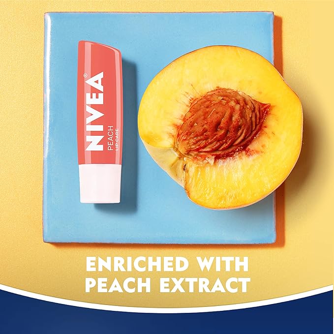 NIVEA Peach Lip Care - Tinted