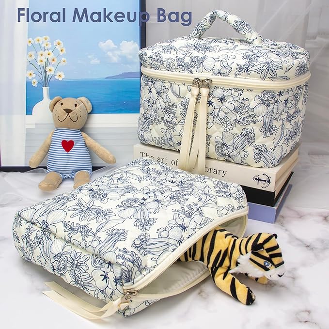 Pazimiik cotton makeup bag for