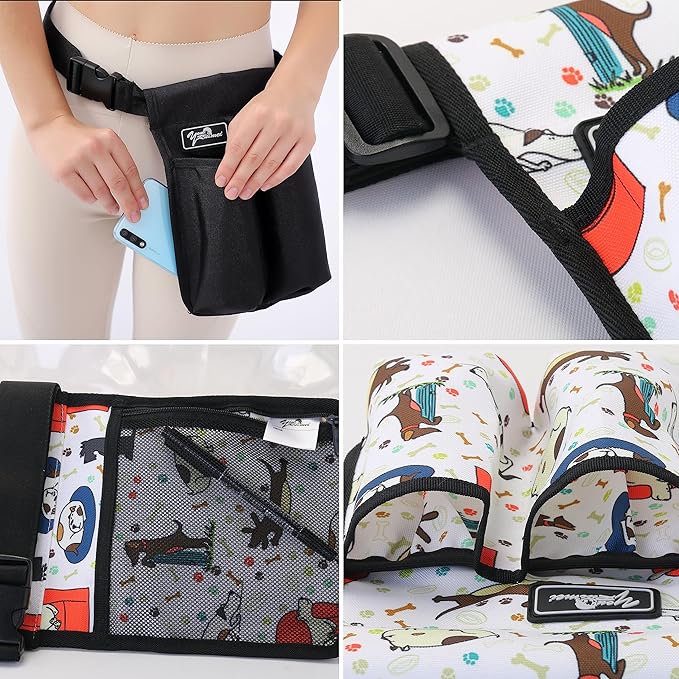 Massage Bottle Bag Massage Oil Bag Massage Therapist Holster Massage Lotion Holster Massage Oil Holster (YR-2KD-XiaoGou)
