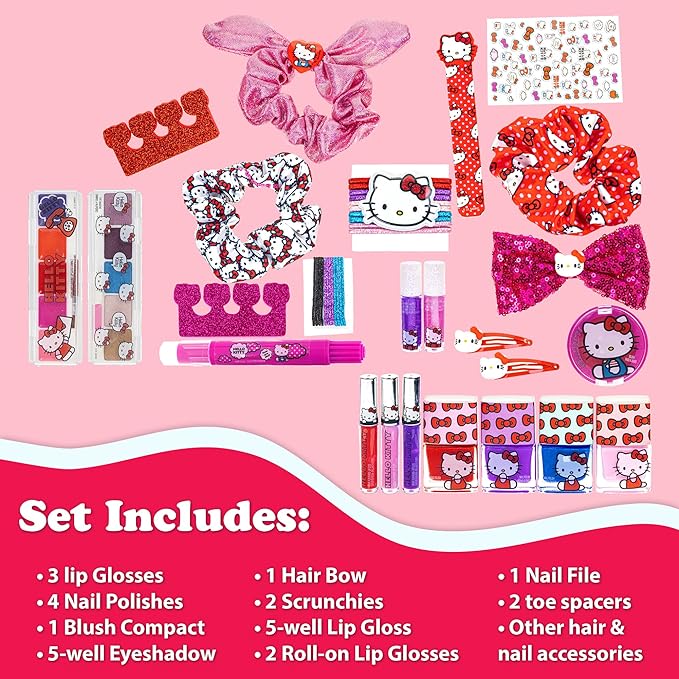 Hello Kitty - Townley Girl Train Case Cosmetic