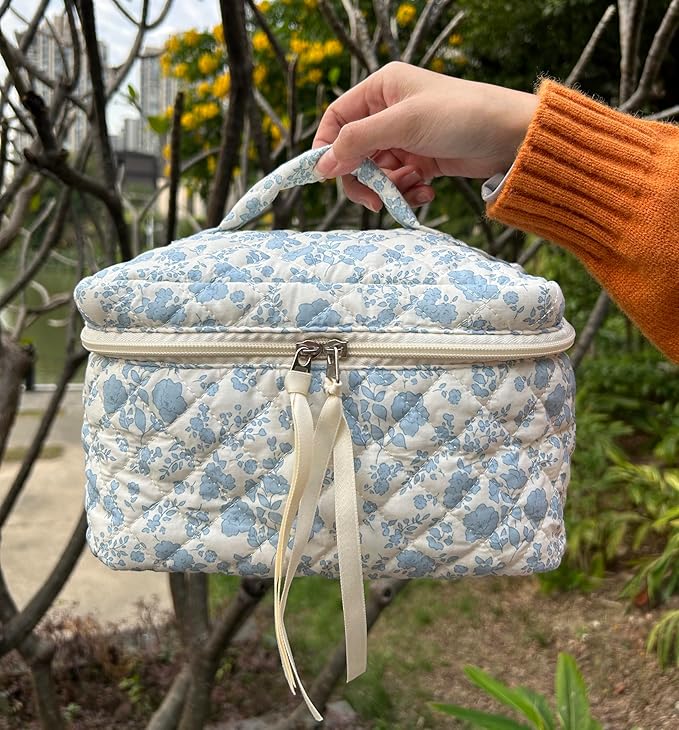 Pazimiik cotton makeup bag for