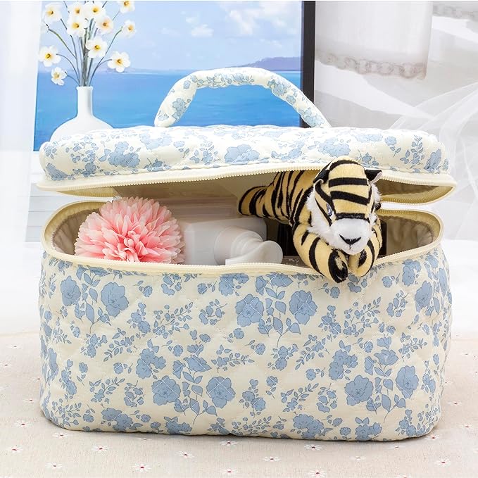 Pazimiik cotton makeup bag for