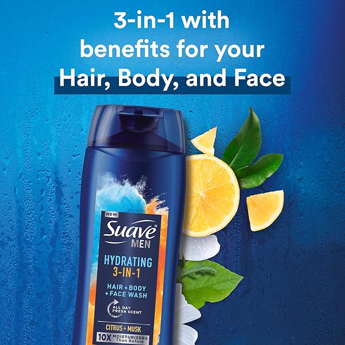 Suave Men Body Wash Variety 2-Pack