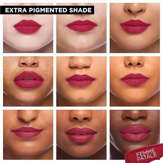 Pure Cosmetics Pure Illumination Lip Gloss - LED-lit Applicator w/Side Mirror - Non-Sticky, Moisturizing & Hydrating Lip Glosses - Soothes & Heals Dried Chapped Lips (Femme Fatale)