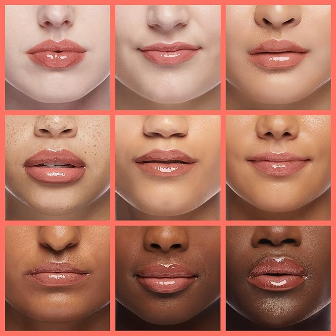 Hydrating Lip Glow Oil, Moisturizing Lip Gloss, Plumping Lip