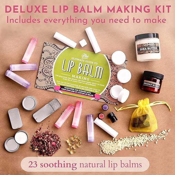 Deluxe Lip Balm Kit with Filling Oils