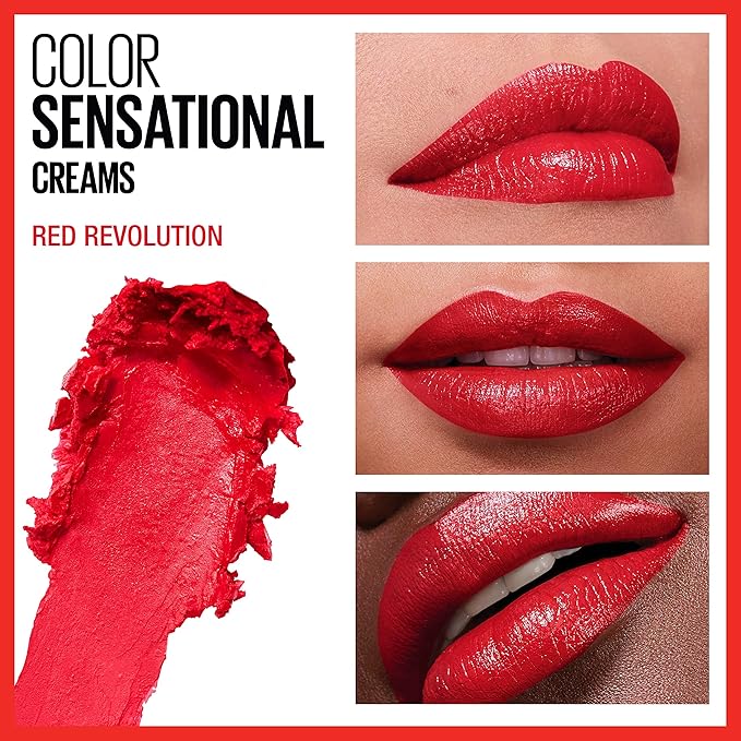 Maybelline Color Sensational Lipstick, Lip Makeup, Cream Finish, Lipstick, 15 oz