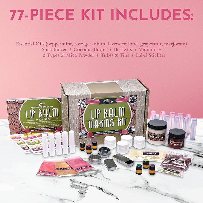 Deluxe Lip Balm Kit with Filling Oils