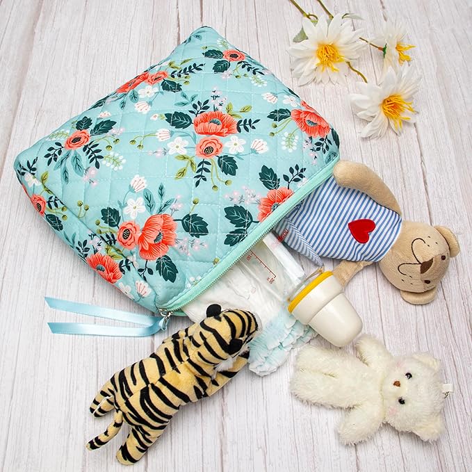 Pazimiik cotton makeup bag for