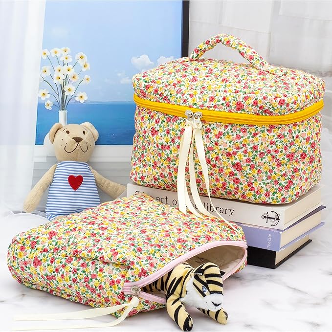 Pazimiik cotton makeup bag for