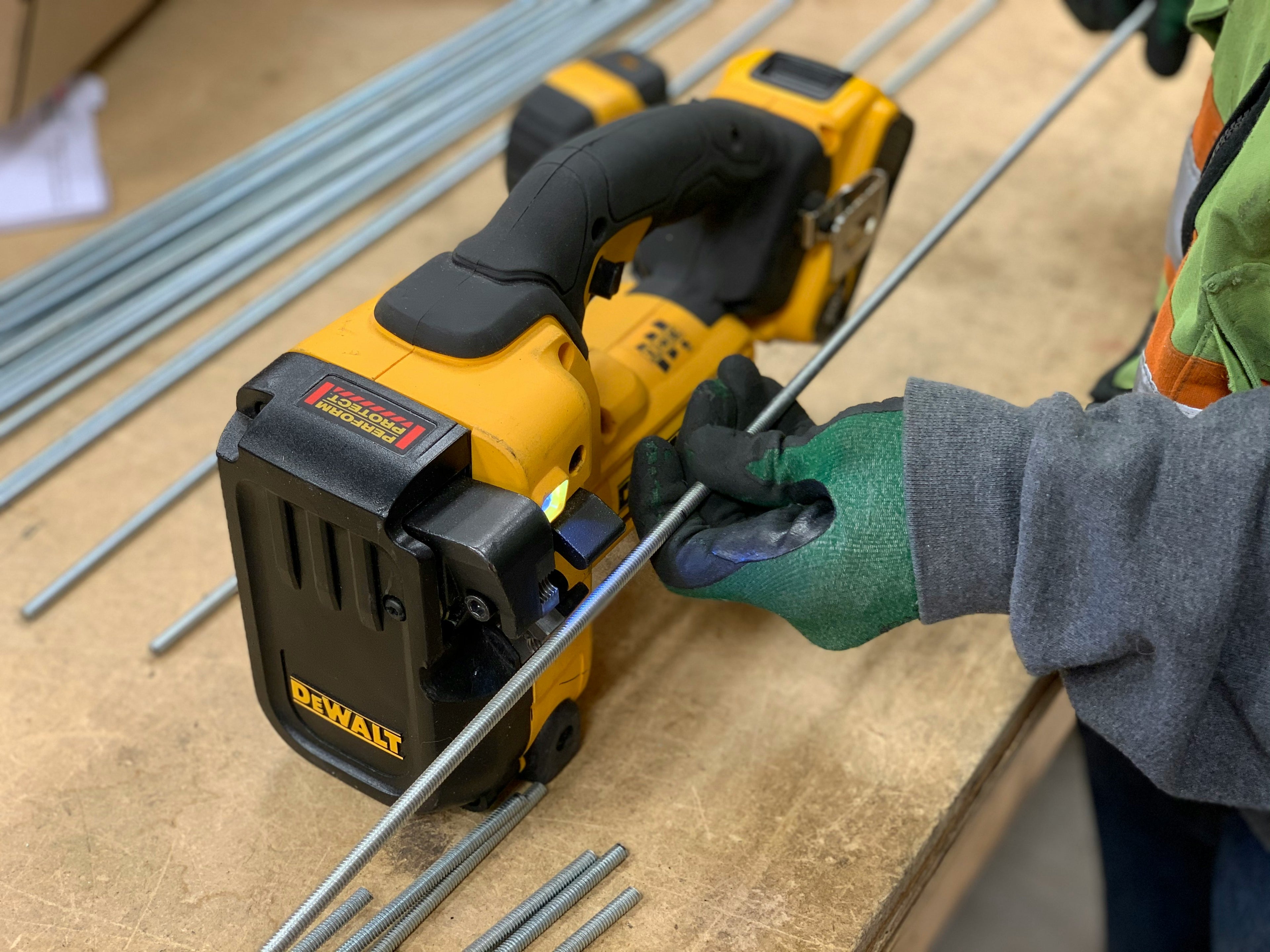 a picture of using a tool