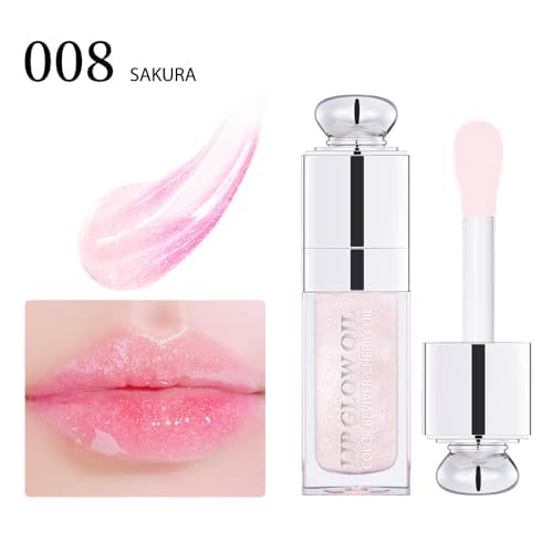Plumping Lip Oil,Hydrating Gloss Tinted Lip