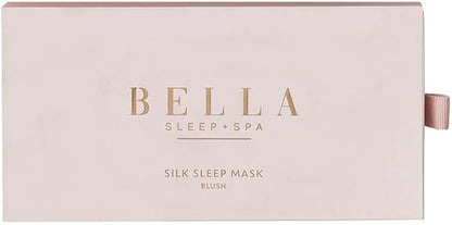 Silk Eye Mask with Elastic Strap Blackout Sleep Mask, One-Size, Blush