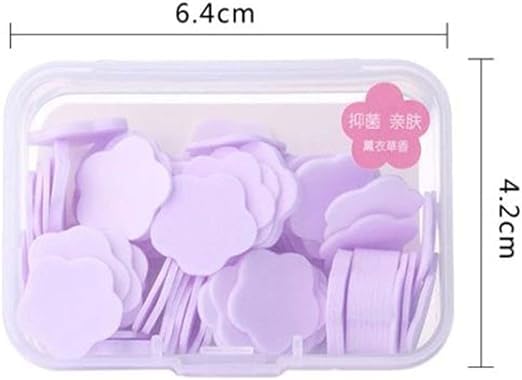 100 Pcs Purple Mini Portable Travel