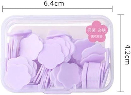 100 Pcs Purple Mini Portable Travel