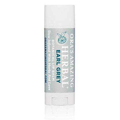 Natural Earl Grey Lip Balm, Bergamot Herbal