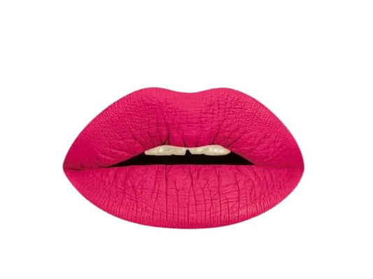 Aromi Magenta Matte Liquid | Pink Fuchsia Lip Color, Long-lasting, Vegan and Cruelty-free, Waterproof, Smudge Proof, Handmade (Pink Peacock)