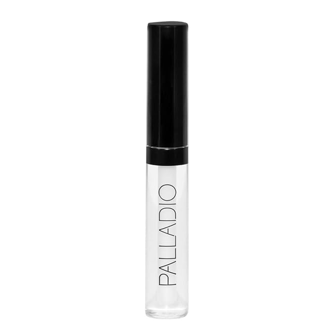 Palladio Lip Gloss, Non-Sticky Lip Gloss, Contains Vitamin E and Aloe, Offers Intense Color and Moisturization, Minimizes Lip Wrinkles, Softens Lips with Beautiful Shiny Finish, Clear