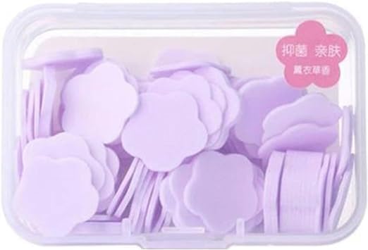 100 Pcs Purple Mini Portable Travel