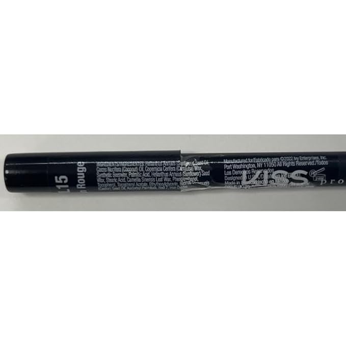 KISS New York Professional Slim Lip Pencil, Creamy Soft Lip Liner, Smooth Long-Lasting Rich Lip Color, Natural Lip Makeup, Water-Resistant Lip Crayon (Moulin Rouge)