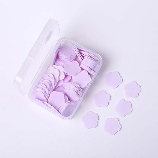100 Pcs Purple Mini Portable Travel