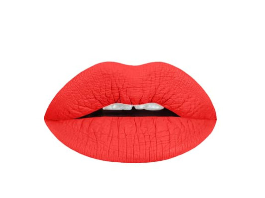 Aromi Orange Liquid Lipstick, Bright Red Tangerine Lip Color with Matte Finish, Long Lasting Lipstick, Vegan, Cruelty-free, Handmade (Orange Tangerine)