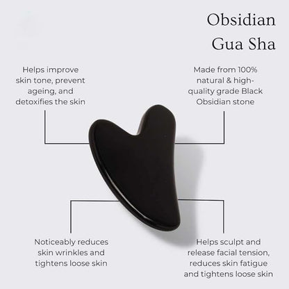Yssarea Obsidian Roller and Gua Sha