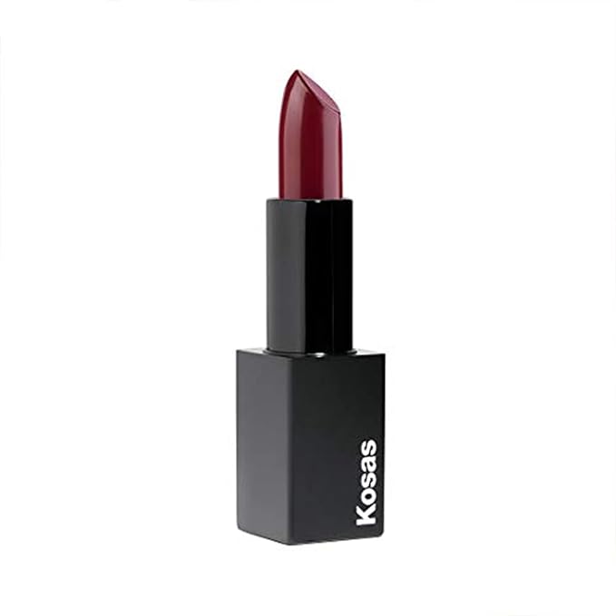 Kosas Weightless Lip Color Nourishing Satin Lipstick - High Impact Lip Color with Clean Formula - Comfy feel & Soft Finish -Darkroom