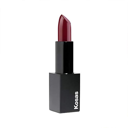 Kosas Weightless Lip Color Nourishing Satin Lipstick - High Impact Lip Color with Clean Formula - Comfy feel & Soft Finish -Darkroom