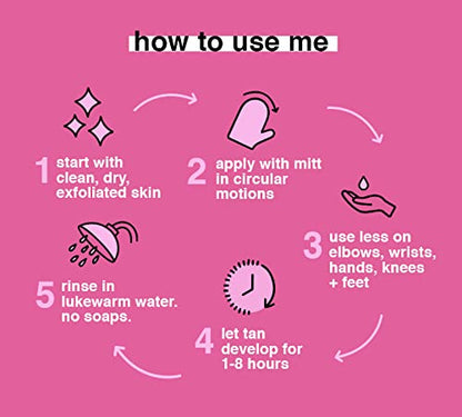 b.tan Dark Self Tanner Mini Kit Tanning