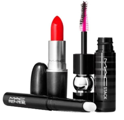 M.A.C Lashes To Lips Kit: Red