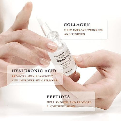 JEU'DEMEURE Instant Face Lift Mini Lifting kit, Korean skin care Serum for Anti-Aging, Microneedling, Collagen, Peptide, Hyaluronic Acid Serum, Skin-Firming, Brightening (Not include microneedle)