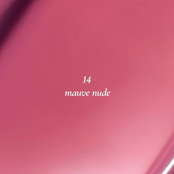 Dew It Tint, Long-Lasting Lip Stain Apricot Seed Oil for Moisturizing, High Pigment Hydrating Long-Lasting Lightweight Crystal-Clear and Glowing Lips Korean K-Beauty (#14 Mauve Nude)