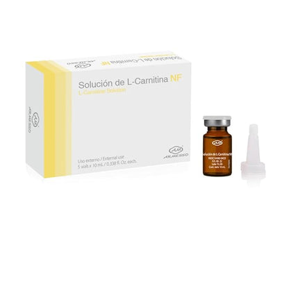 | L-Carnitine Solution NF – Fat Appearance & Body Sculpting Serum | With 20% L-Carnitine & Zingiber Zerumbet Extract | For Professional Cosmetic Use Only | 5x10mL Vials