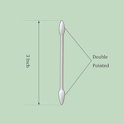 Double precision tips cotton swabs