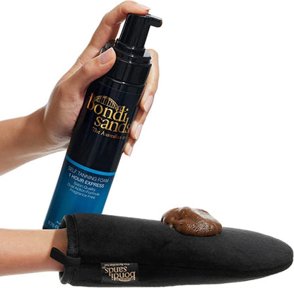 Bondi Sands 1 Hour Express Self Tanning Foam | Lightweight, Fragrance Free Self-Tanner for an Even, Streak-Free Tan | 6.76 fl oz