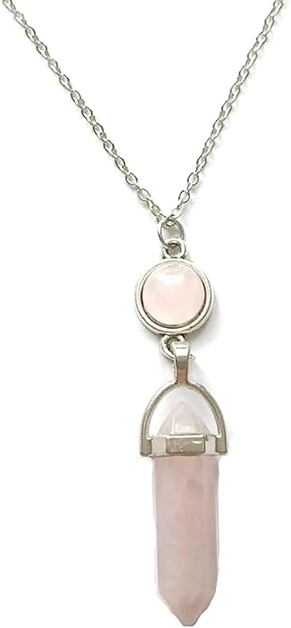 Turquoise Crystal Necklace for Women Hexagonal