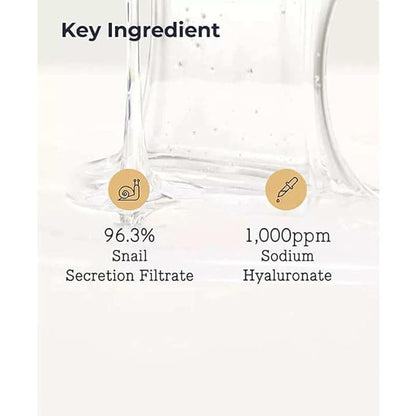 Snail Mucin Serum Luxury Korean 96% Snail Facial Serum Filtrate for skincare, Hydrating Serum For Dry Dull Face Skin and Wrinkles Power Repairing Essence For Face - GoldSnailRX