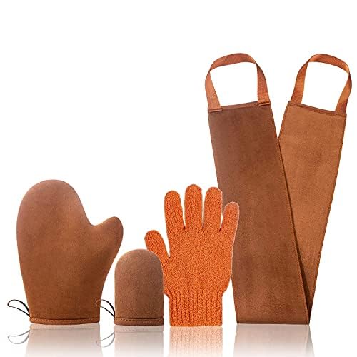 4 In 1 Self Tanning Mitt Applicator Kit Self Tanner Mitt Applicator Tanning Mitts Self Tanner Self Tanning Glove for Self Tan Mitt Applicator Sunless Tanner Mitt Self Tan mit Self Tanner Mit